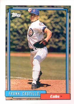 #196 Frank Castillo - Chicago Cubs - 1992 Topps Baseball