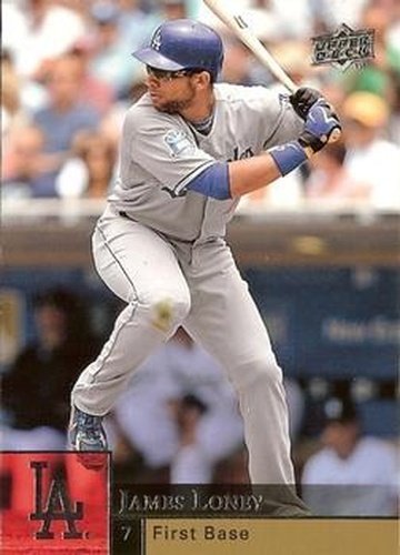 #196 James Loney - Los Angeles Dodgers - 2009 Upper Deck Baseball