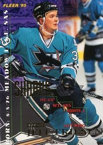 #196 Jeff Friesen - San Jose Sharks - 1994-95 Fleer Hockey