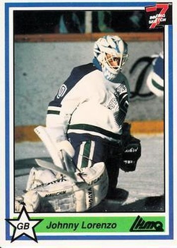 #196 Johnny Lorenzo - Shawinigan Cataractes - 1990-91 7th Inning Sketch QMJHL Hockey
