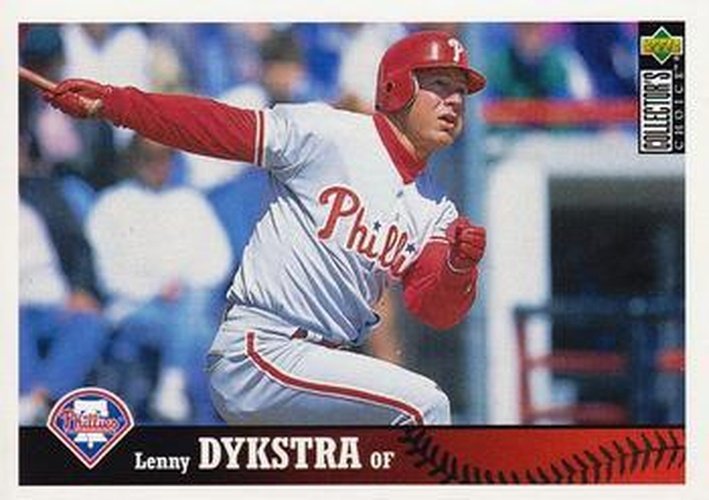 #196 Lenny Dykstra - Philadelphia Phillies - 1997 Collector's Choice Baseball