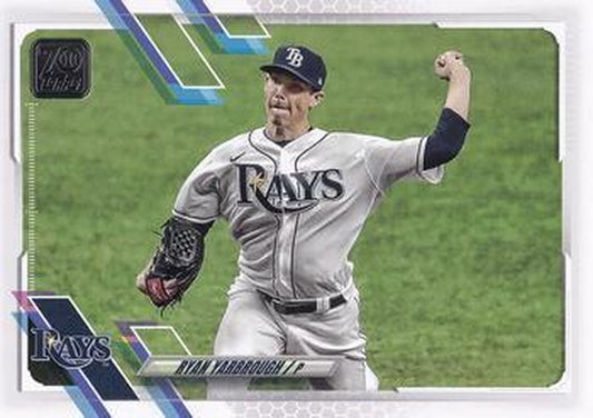 #196 Ryan Yarbrough - Tampa Bay Rays - 2021 Topps Baseball