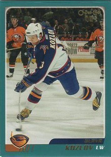 #196 Slava Kozlov - Atlanta Thrashers - 2003-04 O-Pee-Chee Hockey