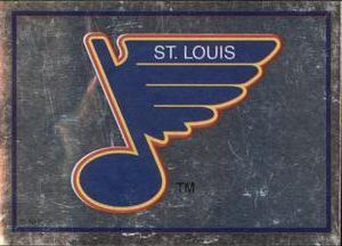 #196 St. Louis Blues Logo - St. Louis Blues - 1995-96 Panini Hockey Stickers