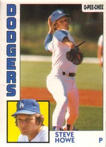 #196 Steve Howe - Los Angeles Dodgers - 1984 O-Pee-Chee Baseball