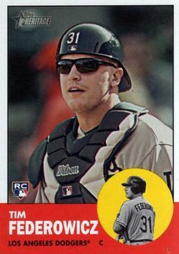 #196 Tim Federowicz - Los Angeles Dodgers - 2012 Topps Heritage Baseball