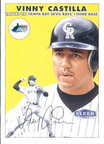 #196 Vinny Castilla - Tampa Bay Devil Rays - 2000 Fleer Tradition Baseball