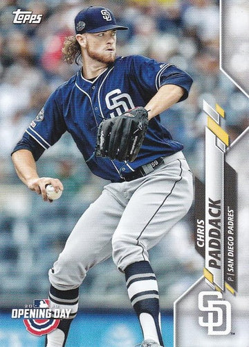 #196 Chris Paddack - San Diego Padres - 2020 Topps Opening Day Baseball
