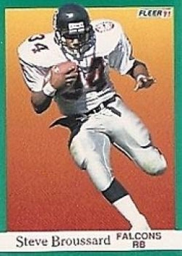 #196 Steve Broussard - Atlanta Falcons - 1991 Fleer Football