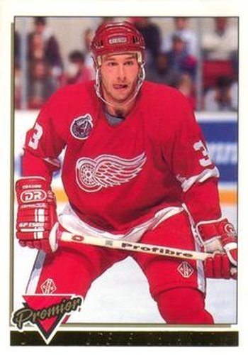 #196 Steve Chiasson - Detroit Red Wings - 1993-94 O-Pee-Chee Premier Hockey - Gold