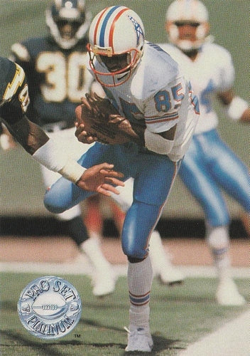#196 Drew Hill - Houston Oilers - 1991 Pro Set Platinum Football