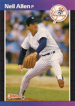 #196 Neil Allen - New York Yankees - 1989 Donruss Baseball