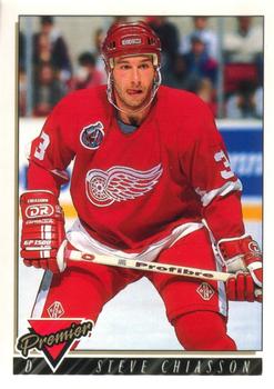 #196 Steve Chiasson - Detroit Red Wings - 1993-94 O-Pee-Chee Premier Hockey