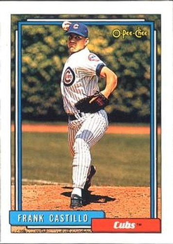 #196 Frank Castillo - Chicago Cubs - 1992 O-Pee-Chee Baseball