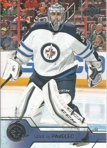 #196 Ondrej Pavelec - Winnipeg Jets - 2016-17 Upper Deck Hockey