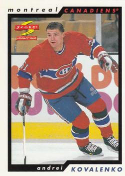 #196 Andrei Kovalenko - Montreal Canadiens - 1996-97 Score Hockey