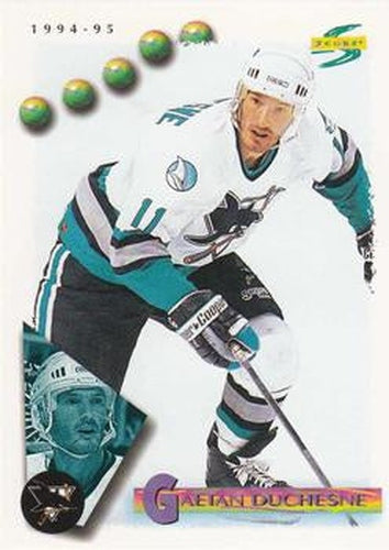 #196 Gaetan Duchesne - San Jose Sharks - 1994-95 Score Hockey