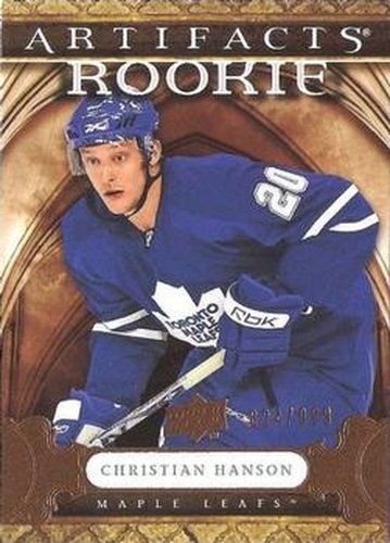 #196 Christian Hanson - Toronto Maple Leafs - 2009-10 Upper Deck Artifacts Hockey
