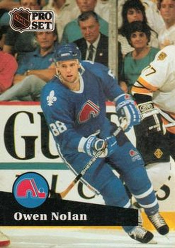 #196 Owen Nolan - 1991-92 Pro Set Hockey