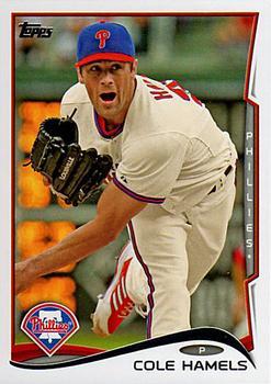 #196a Cole Hamels - Philadelphia Phillies - 2014 Topps Baseball