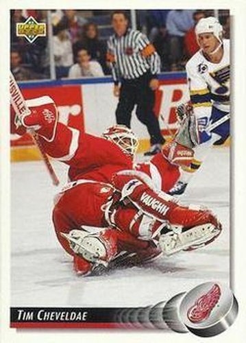 #197 Tim Cheveldae - Detroit Red Wings - 1992-93 Upper Deck Hockey
