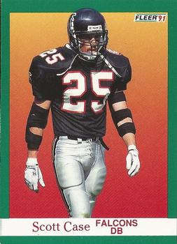 #197 Scott Case - Atlanta Falcons - 1991 Fleer Football