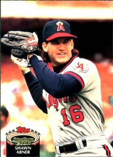 #197 Shawn Abner - California Angels - 1992 Stadium Club Baseball