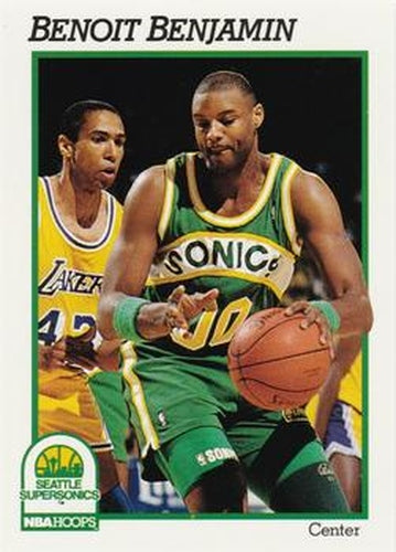 #197 Benoit Benjamin - Seattle SuperSonics - 1991-92 Hoops Basketball