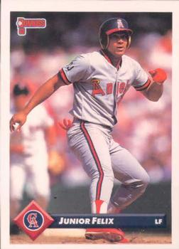 #197 Junior Felix - California Angels - 1993 Donruss Baseball