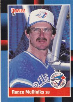 #197 Rance Mulliniks - Toronto Blue Jays - 1988 Donruss Baseball