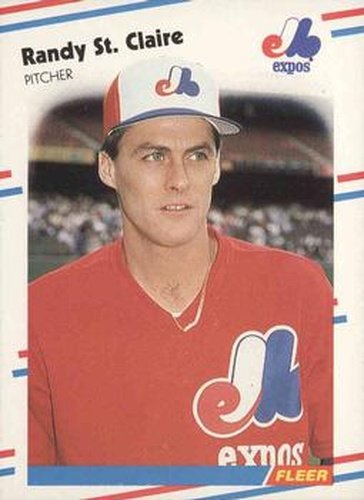 #197 Randy St. Claire - Montreal Expos - 1988 Fleer Baseball