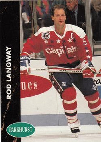 #197 Rod Langway - Washington Capitals - 1991-92 Parkhurst Hockey