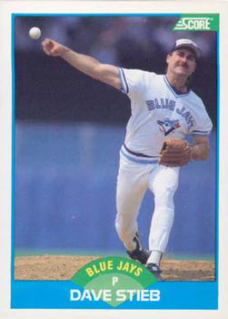 #197 Dave Stieb - Toronto Blue Jays - 1989 Score Baseball