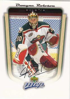 #197 Dwayne Roloson - Minnesota Wild - 2005-06 Upper Deck MVP Hockey