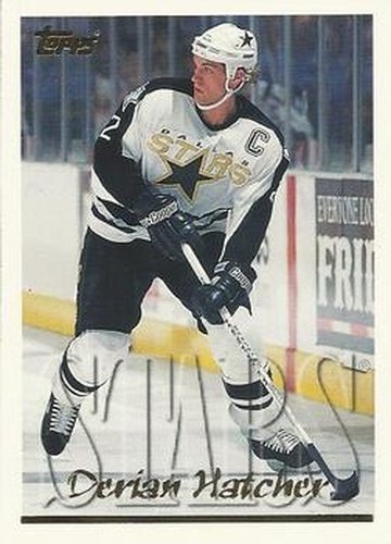 #197 Derian Hatcher - Dallas Stars - 1995-96 Topps Hockey