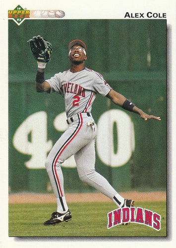 #197 Alex Cole - Cleveland Indians - 1992 Upper Deck Baseball