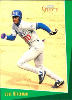 #197 Jose Offerman - Los Angeles Dodgers - 1993 Select Baseball