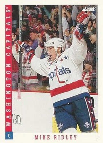#197 Mike Ridley - Washington Capitals - 1993-94 Score Canadian Hockey