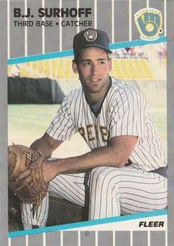 #197 B.J. Surhoff - Milwaukee Brewers - 1989 Fleer Baseball