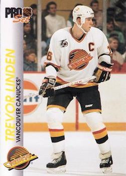 #197 Trevor Linden - Vancouver Canucks - 1992-93 Pro Set Hockey