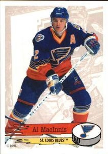 #197 Al MacInnis - St. Louis Blues - 1995-96 Panini Hockey Stickers