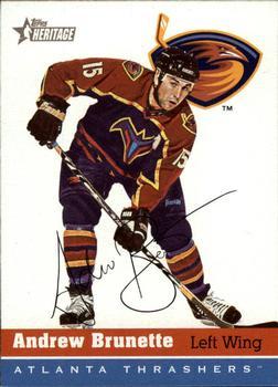 #197 Andrew Brunette - Atlanta Thrashers - 2000-01 Topps Heritage Hockey