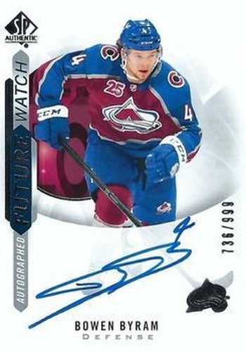 #197 Bowen Byram - Colorado Avalanche - 2020-21 SP Authentic Hockey