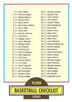 #197 Checklist 1-100 - 1990-91 Fleer Basketball