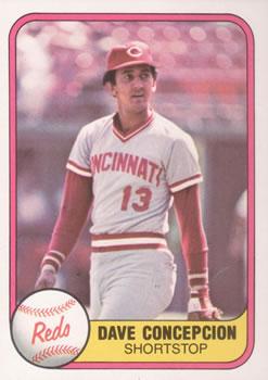 #197 Dave Concepcion - Cincinnati Reds - 1981 Fleer Baseball