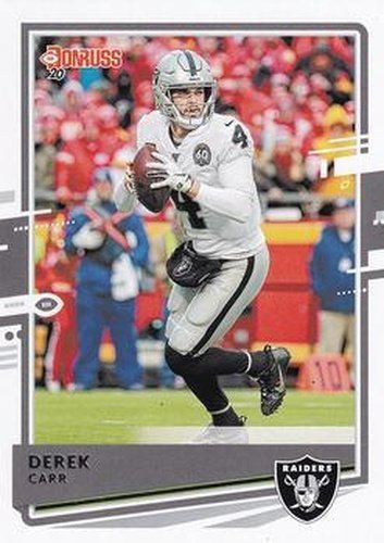 #197 Derek Carr - Las Vegas Raiders - 2020 Donruss Football