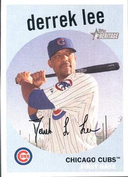 #197 Derrek Lee - Chicago Cubs - 2008 Topps Heritage Baseball
