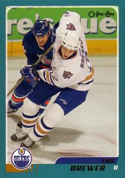 #197 Eric Brewer - Edmonton Oilers - 2003-04 O-Pee-Chee Hockey
