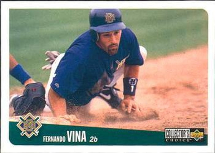 1996 Milwaukee Brewers Game Program, FERNANDO VINA Cover