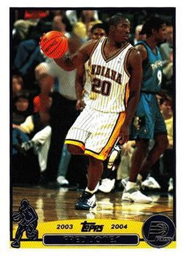 #197 Fred Jones - Indiana Pacers - 2003-04 Topps Basketball